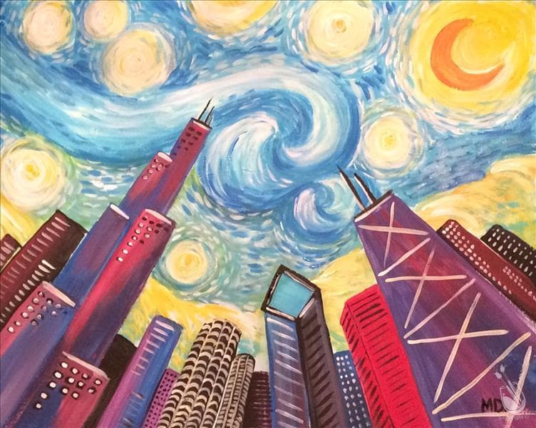 Friday Night Brush Party! Add a Candle!