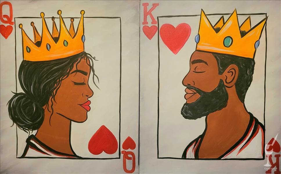 *DATE NIGHT* King and Queen of Hearts - Set