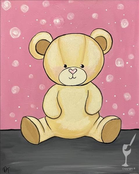 Family Art Fun! Teddy Love - Pre sketched!