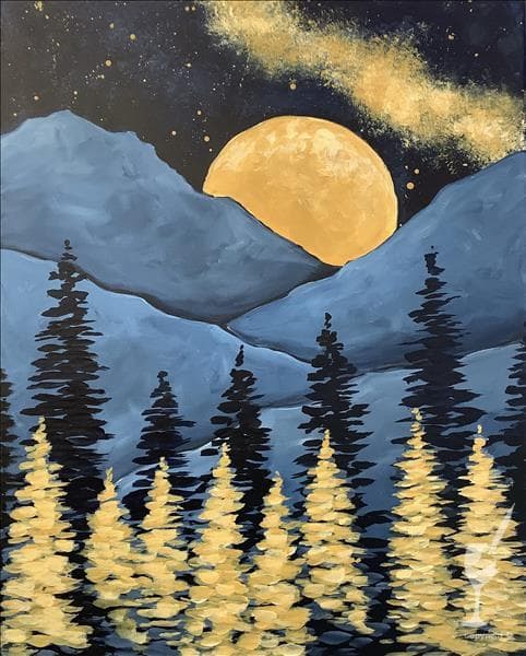Blue Mountains Gold Moon! Add a Candle